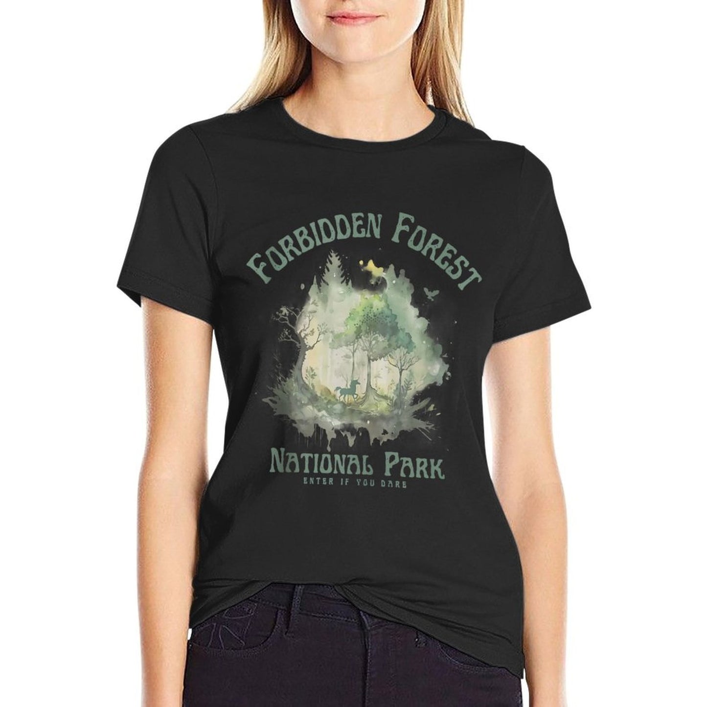 Visit The Forbidden Forest National Park Hiking Camping Easy-care T-Shirt