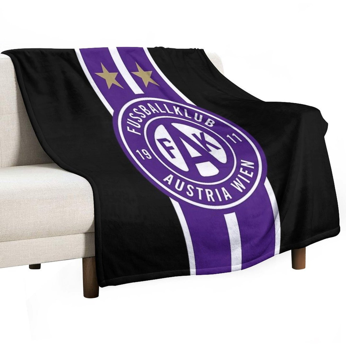 Austria Footbal Fans Ultras Hooligans Vienna Wien Compact Throw Blanket