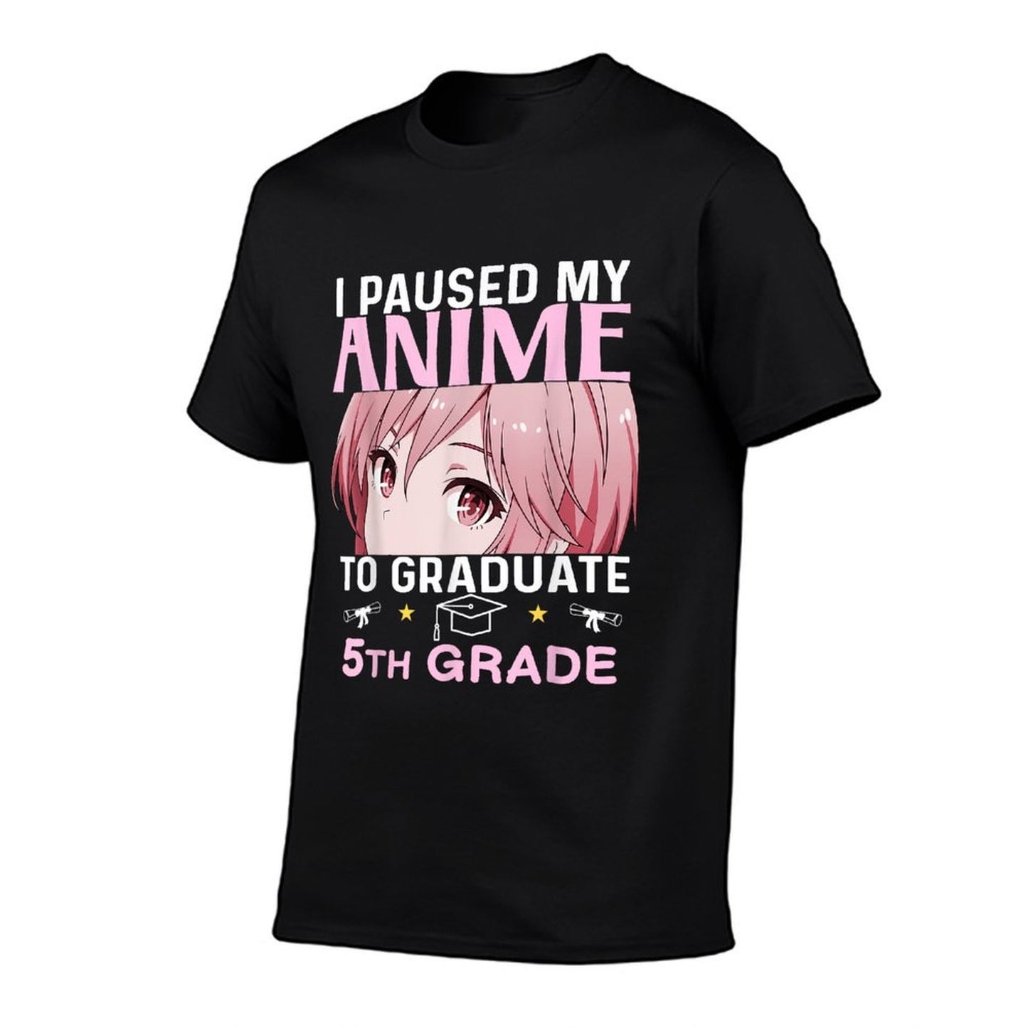 5th Grade Graduation Anime 2025 Graduate Elementary Girls Lightweight T-Shirt