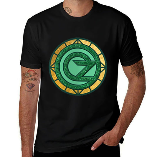 Womens Wicked Emerald City Front & Back V-Neck  Cotton T-Shirt