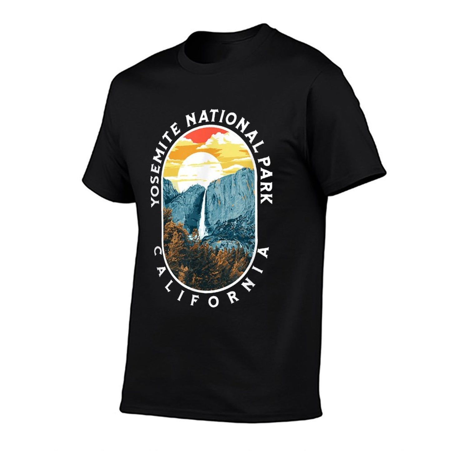 Yosemite Falls - National Park California Retro  Graphic-printed T-Shirt