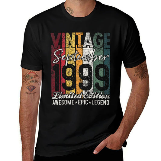 Vintage Born September 1999 21 Years Old 21st Birthday Gifts  Graphic-printed T-Shirt