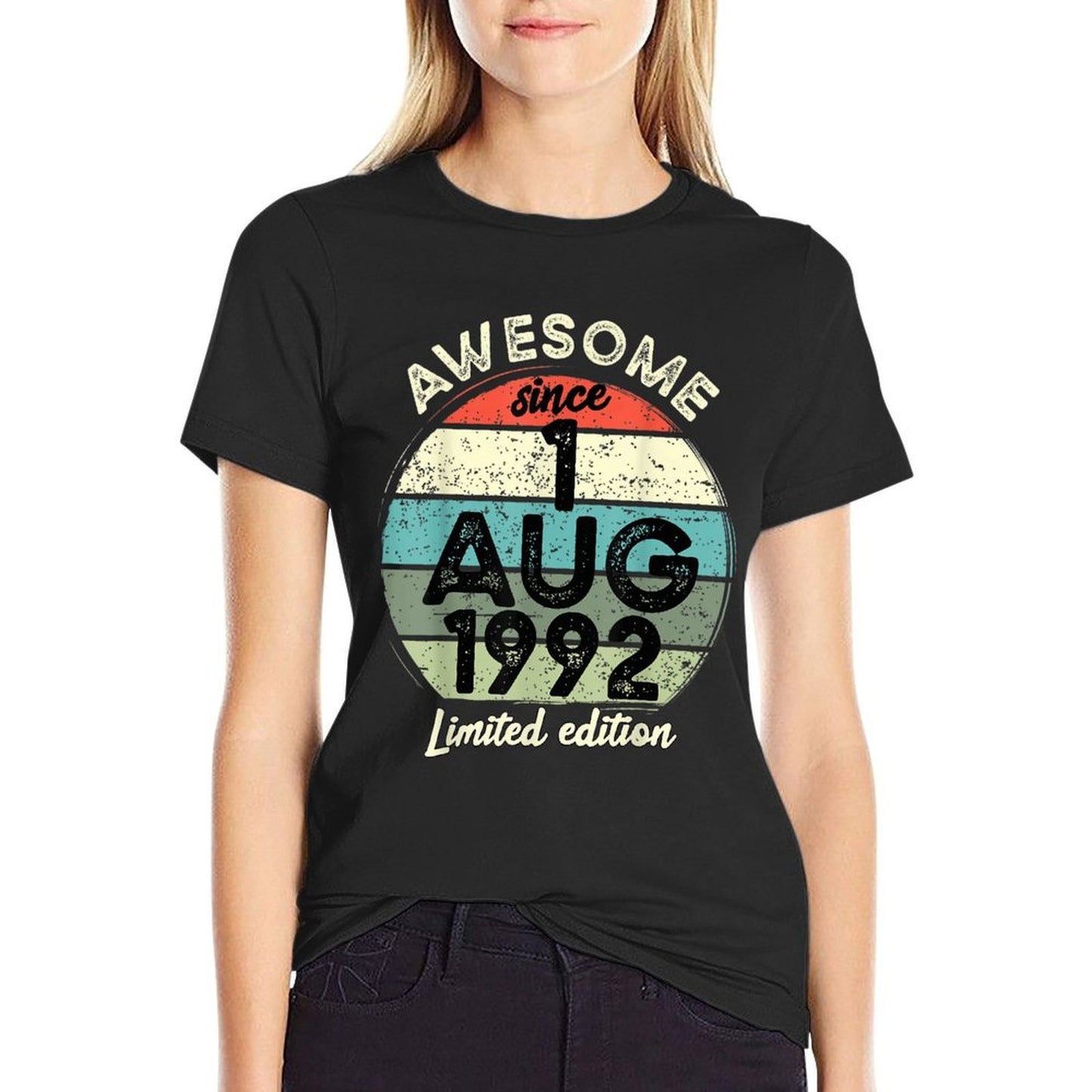30 Year Old Birthday 1 August 1992 30th Birthday  Easy-care T-Shirt