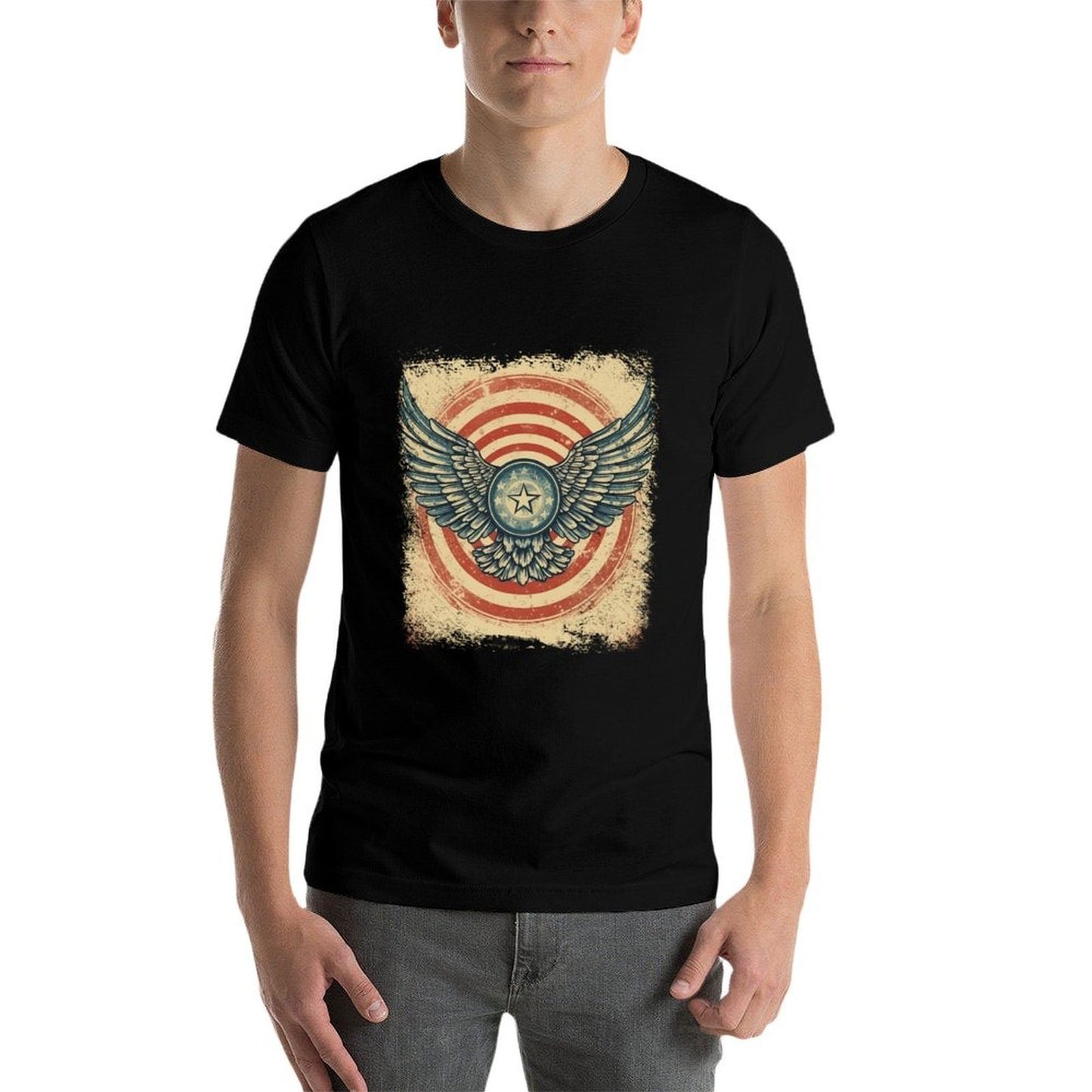 4th of July Wings Vintage Patriotic for Wing Patriot People  Trendy Pattern T-Shirt