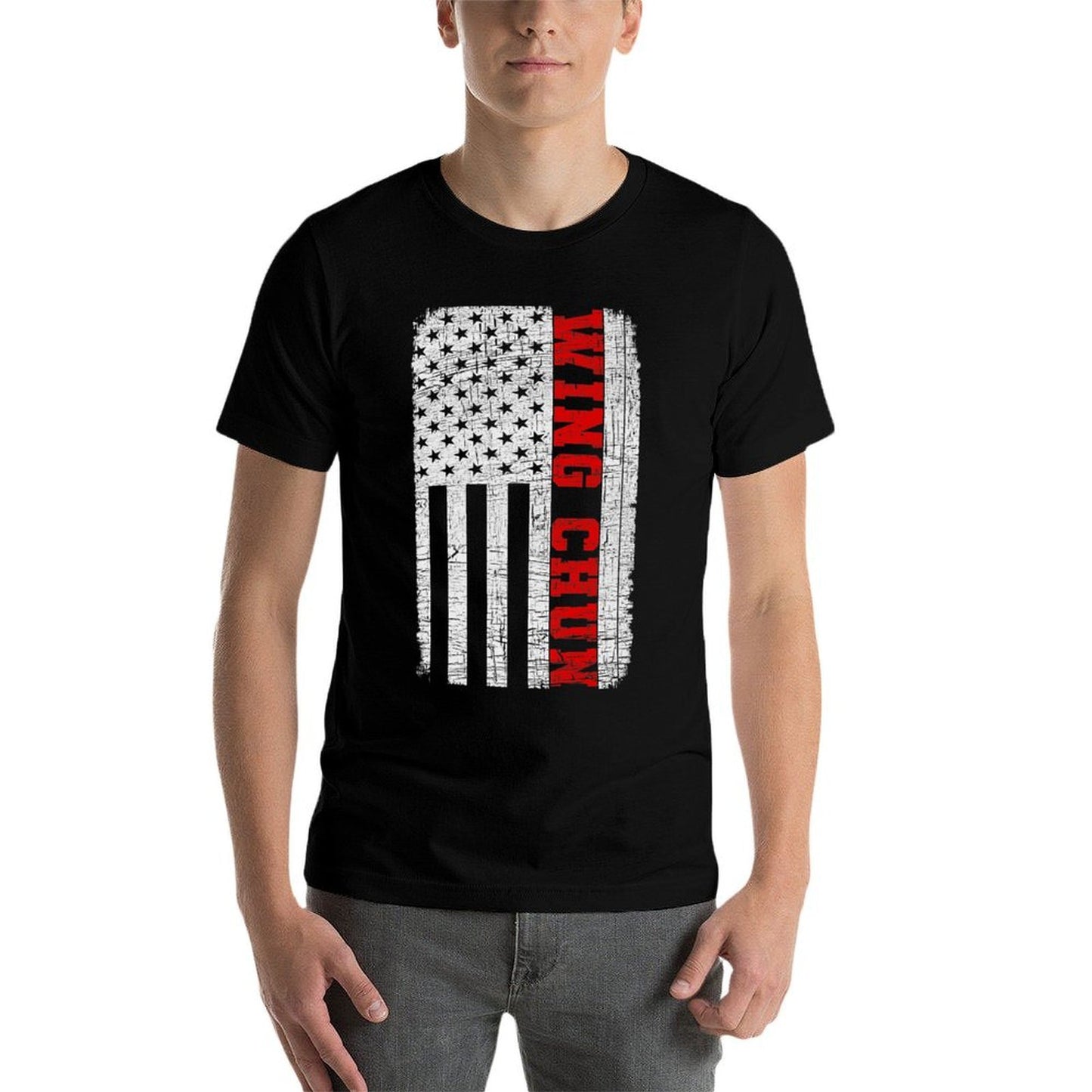Wing Chun American 4th July Patriotic Funny Gift Premium  Affordable Price T-Shirt