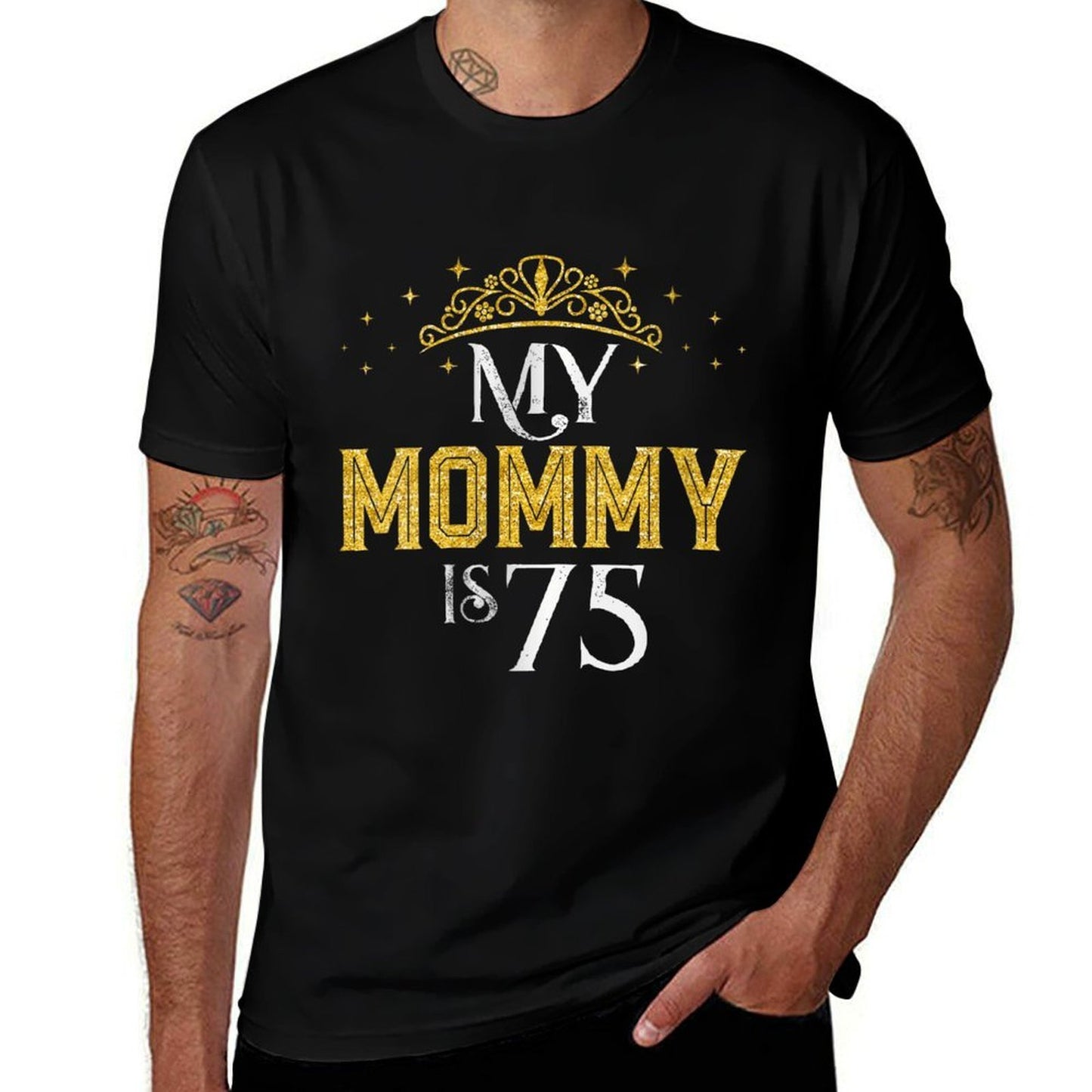 Womens My Mommy Is 75 Years Old 1947 75th Birthday Gift For Mom  Breathable T-Shirt