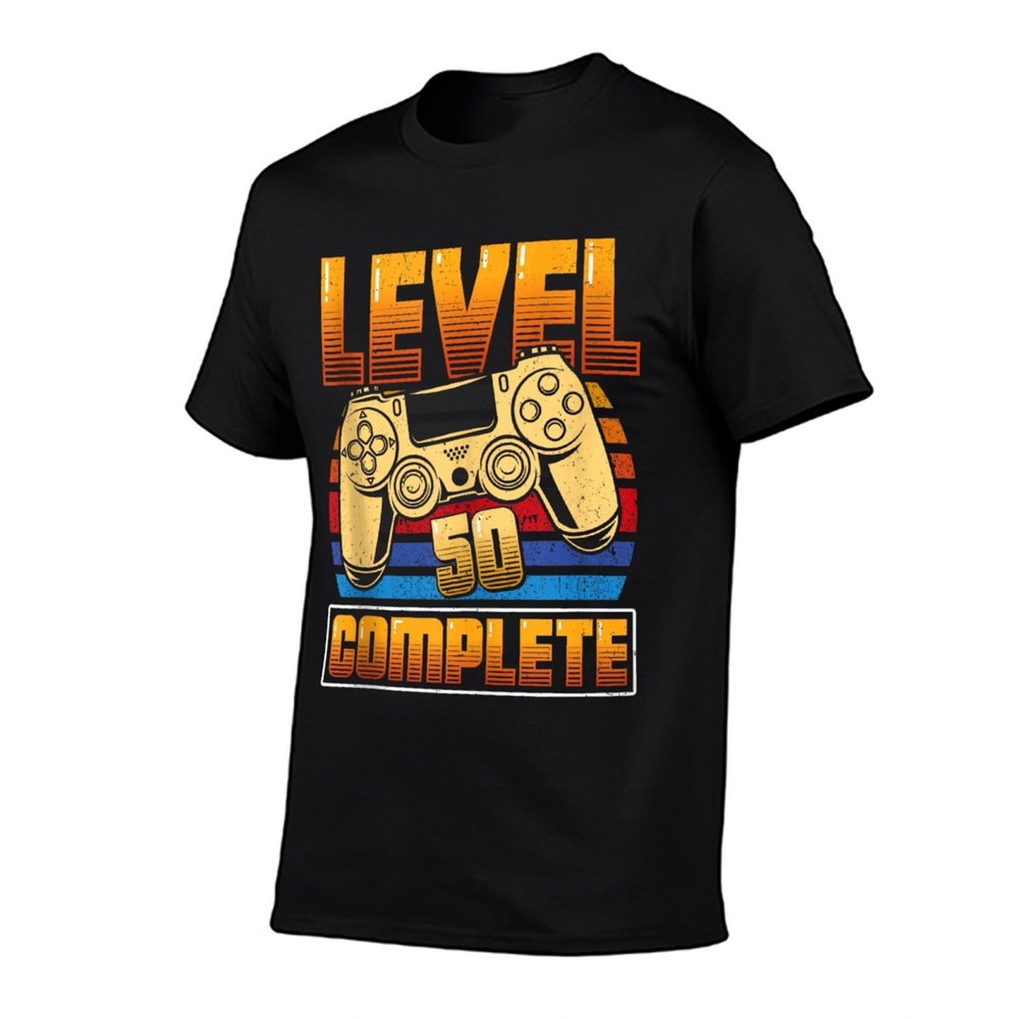 50th Birthday LEVEL 50 COMPLETE 50 Years Retro  Moisture-wicking T-Shirt