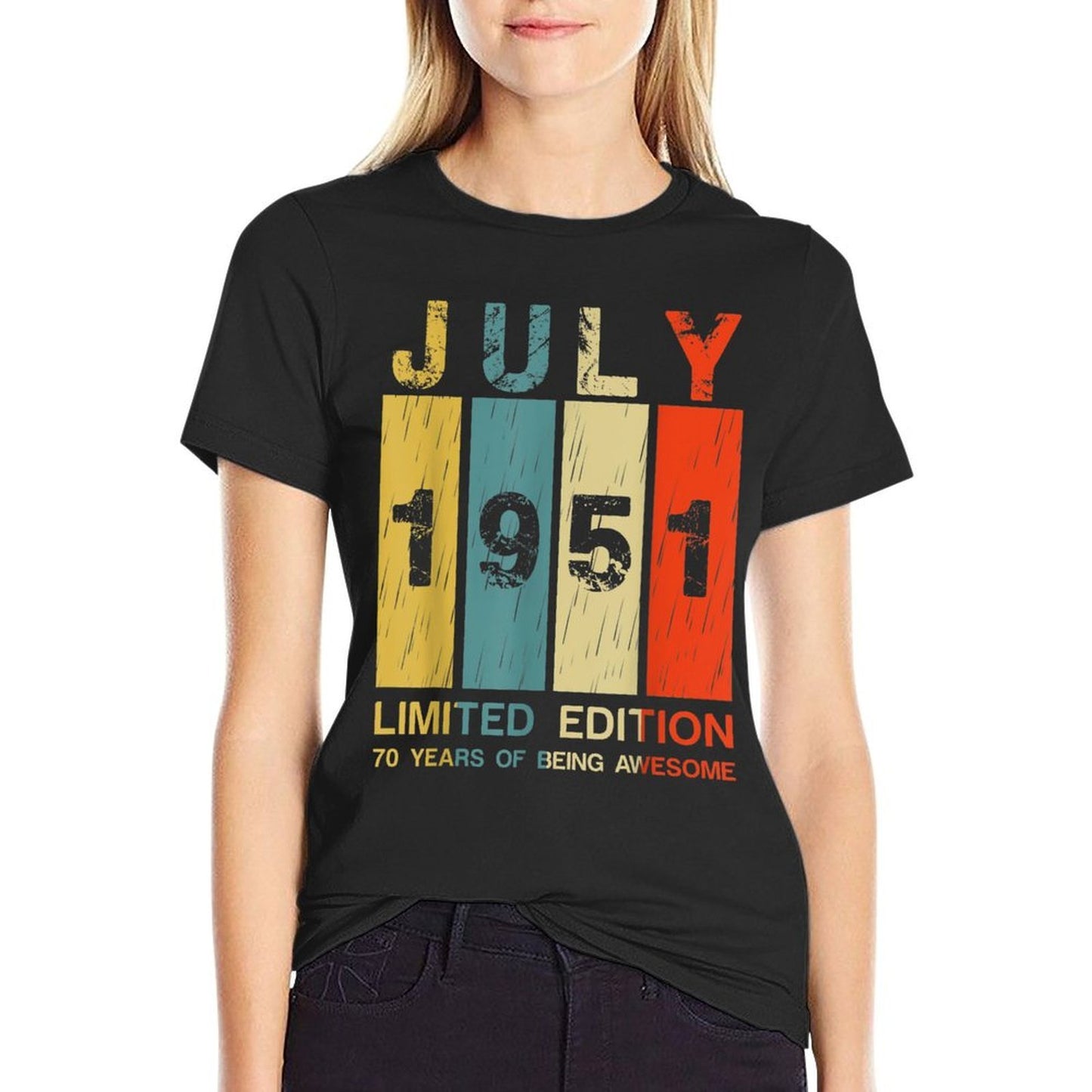 70 Year Old Vintage July 1951 Limited Edition 70th Birthday  Soft T-Shirt