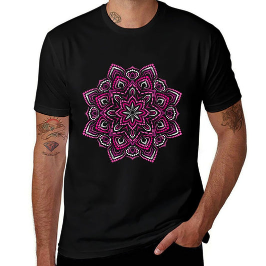 Womens Meditation Mandalas - Namaste Mandala  Cotton T-Shirt
