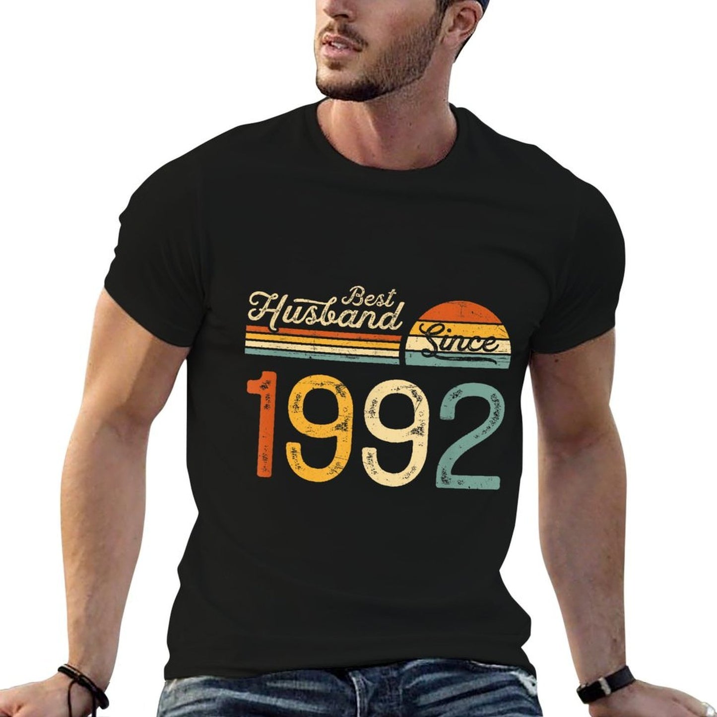 33rd Wedding Anniversary 33 Years - Best Husband Since 1992  Relaxed-fit T-Shirt
