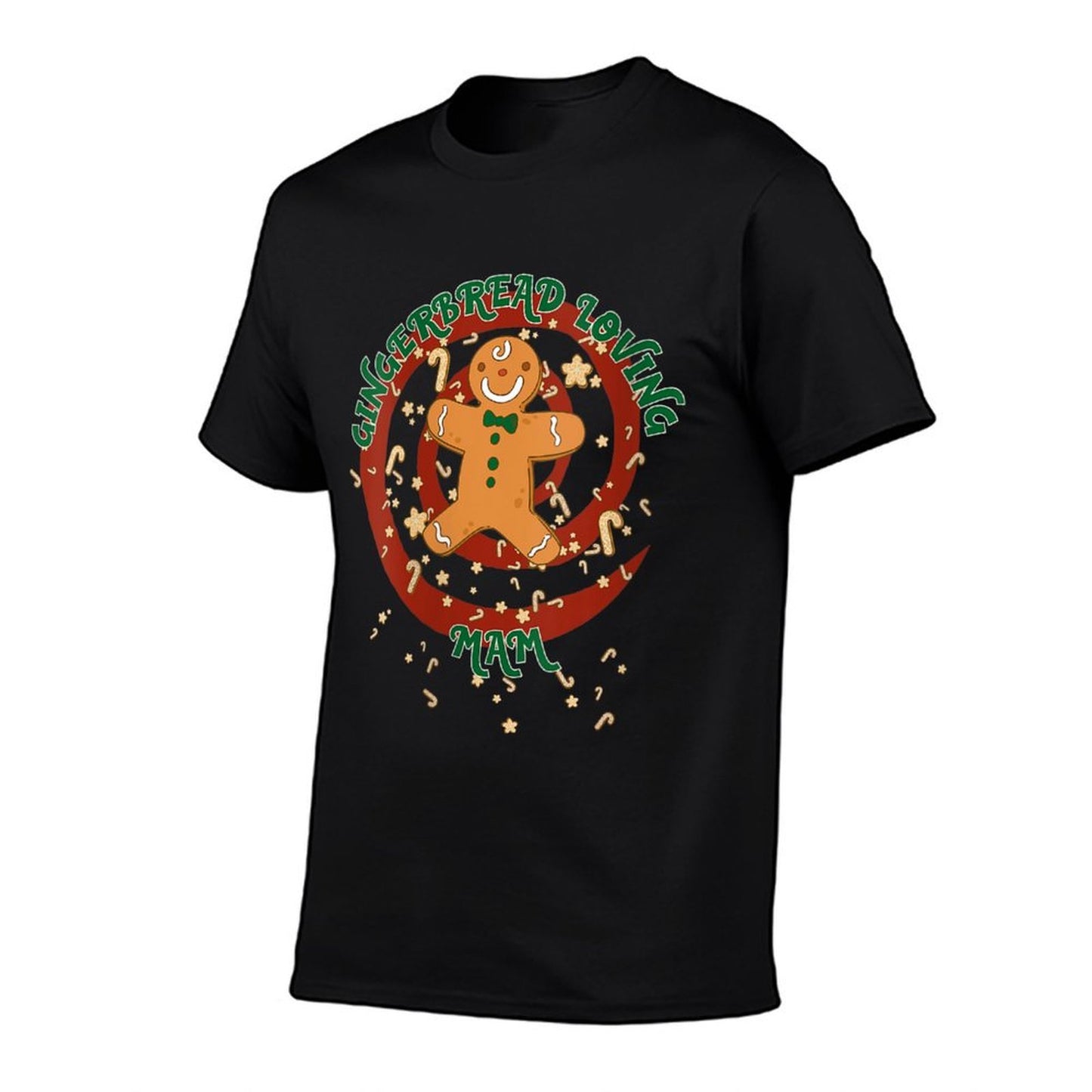 Womens Mam Family Cute Gingerbread Funny Christmas  Eco-friendly Material T-Shirt