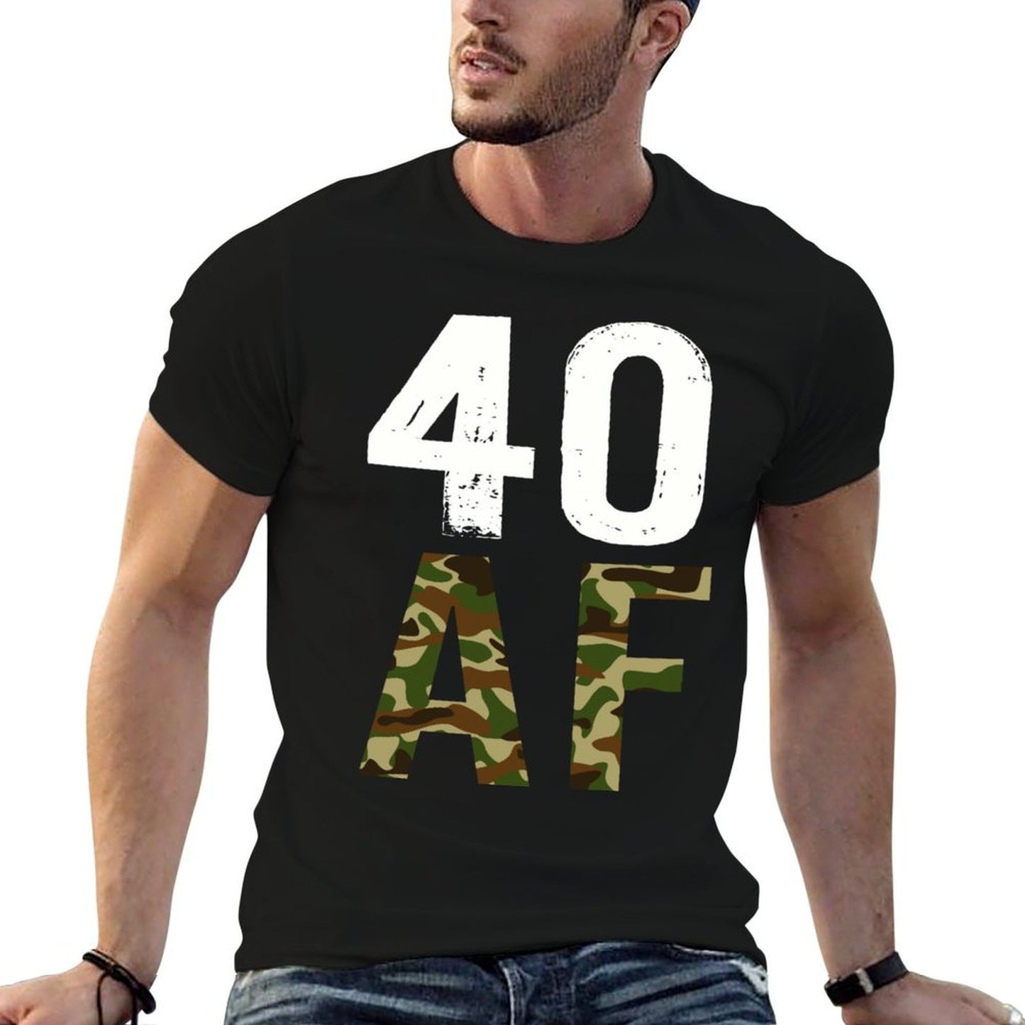 40 AF Vintage 40th Birthday Military  Eco-friendly Material T-Shirt