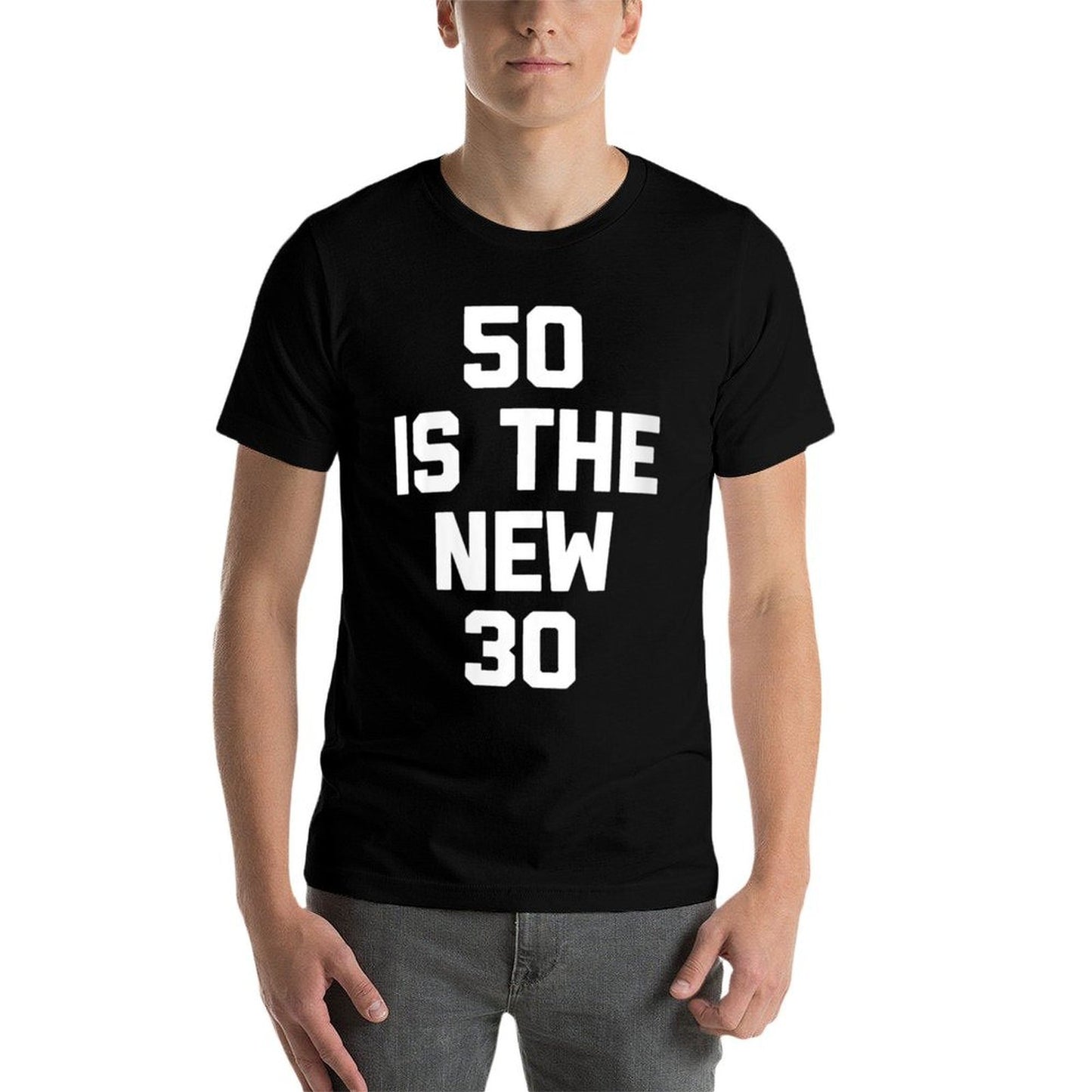 Womens 50 Is The New 30 Funny Saying 50th Birthday  Cotton T-Shirt
