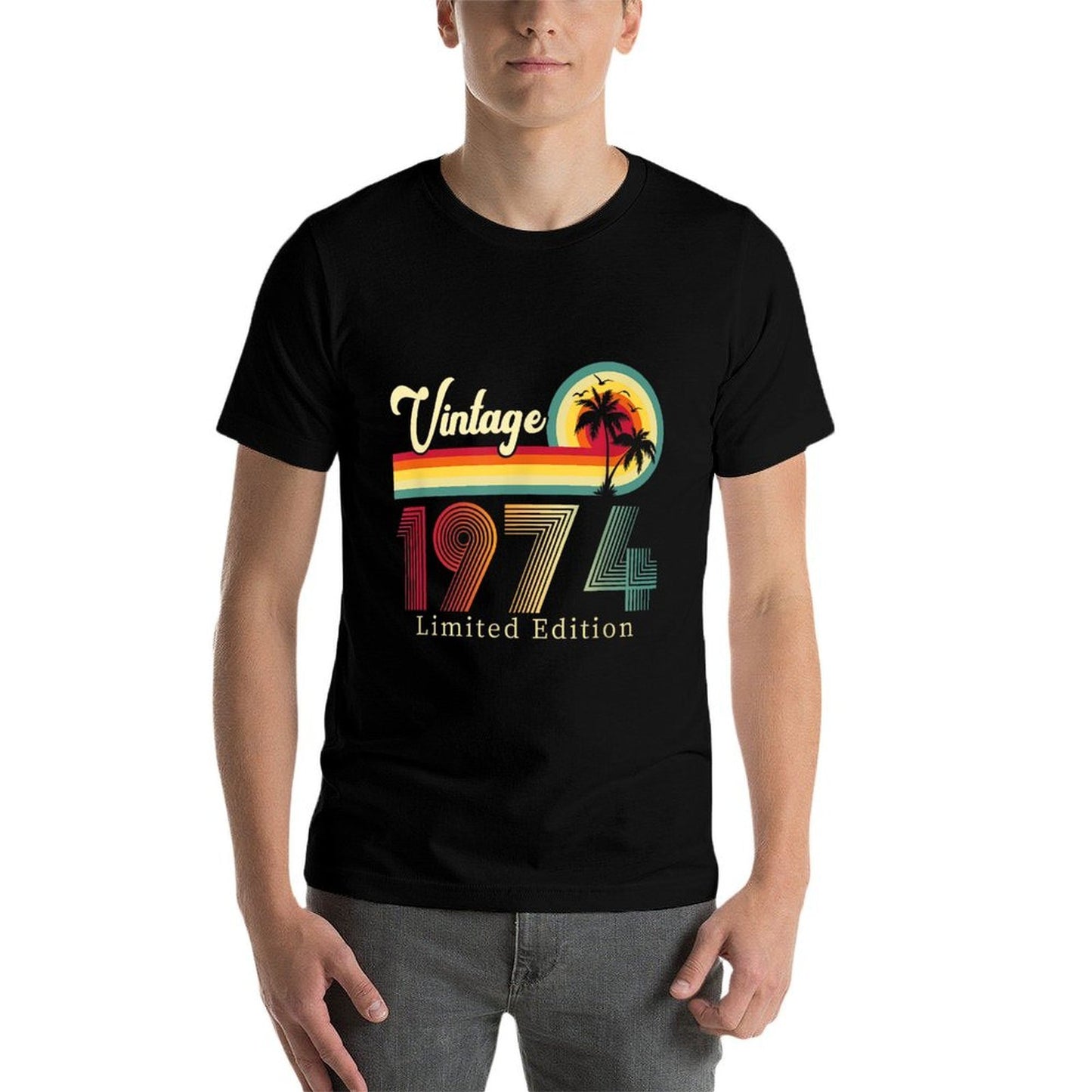 50 Years Old Gifts Vintage Born In 1974 Retro 50th Birthday Comfortable T-Shirt