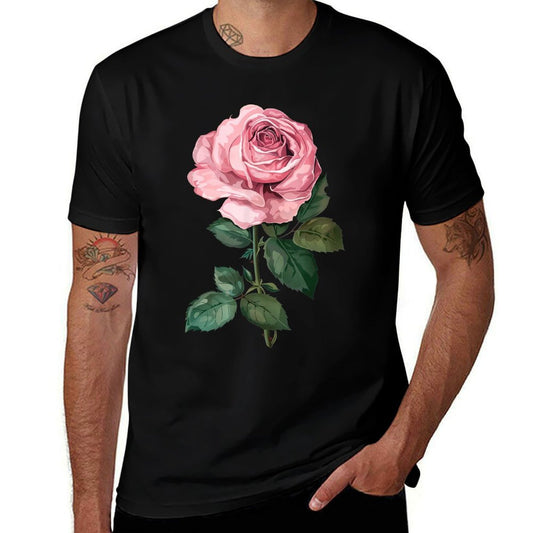 199 Flowers Rose Graphic, Small, Black  Wrinkle-resistant T-Shirt