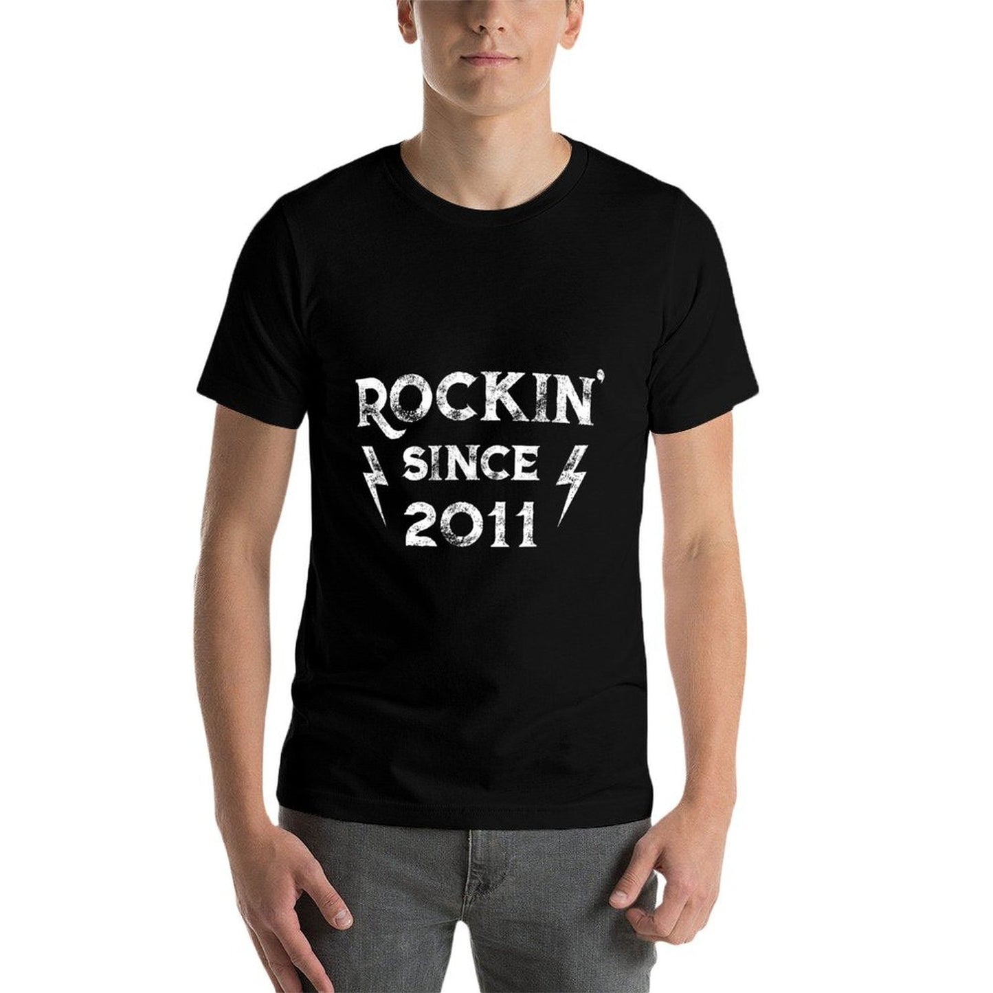 14 Year Old Classic Rock 2011 14th Birthday  Oversized Silhouette T-Shirt