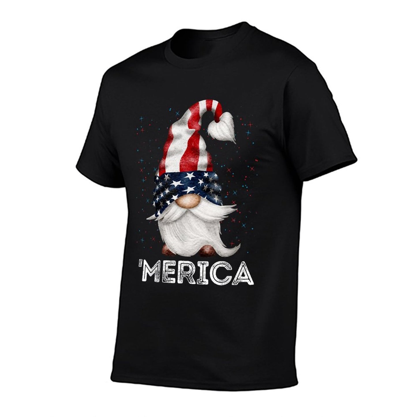 4th Of July Patriotic Gnome American Colored Gnome  Quick-drying T-Shirt