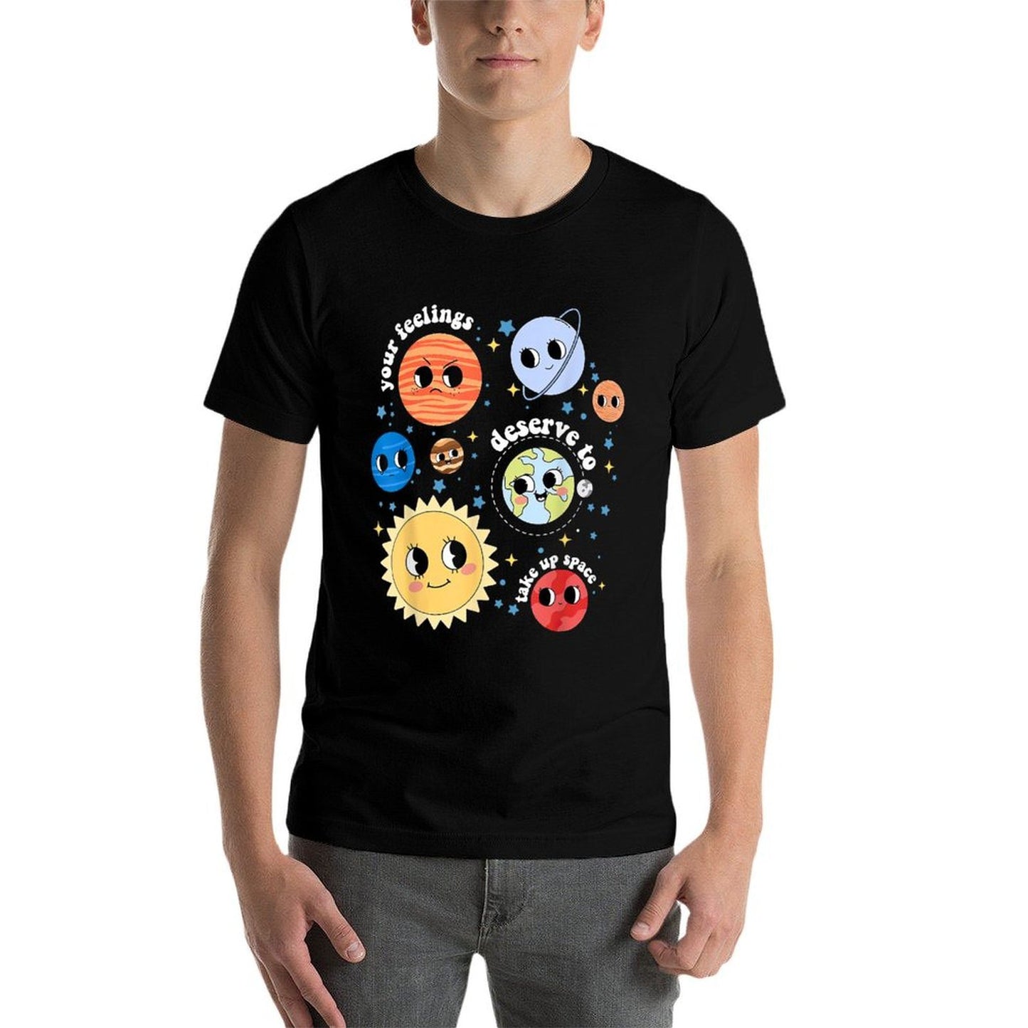 You Feelings Deserve To Take Up Space Solar System Librarian  Relaxed-fit T-Shirt