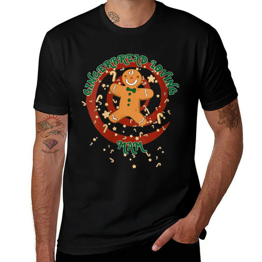 Womens Mam Family Cute Gingerbread Funny Christmas  Eco-friendly Material T-Shirt