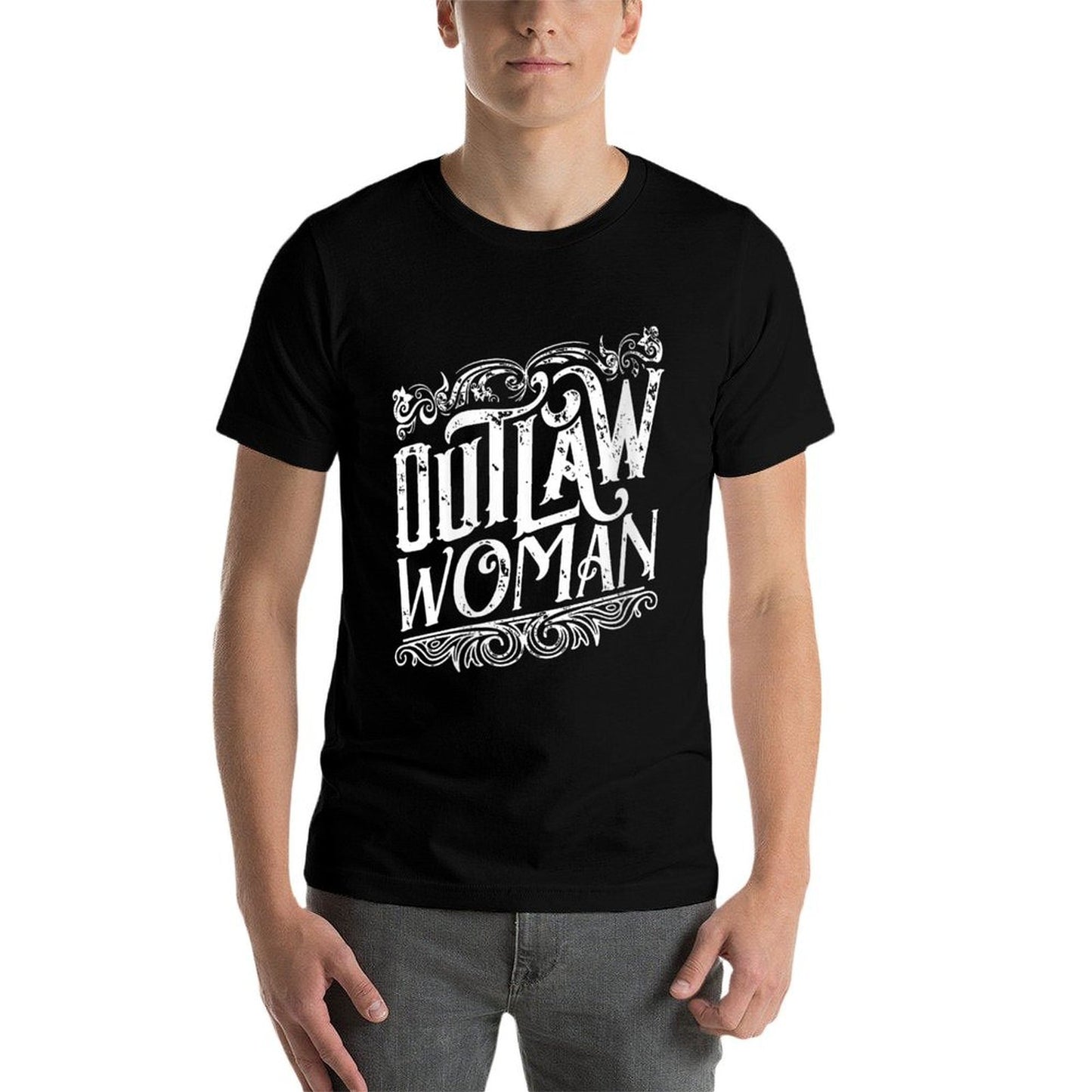 Womens Outlaw Woman  Vintage-inspired T-Shirt