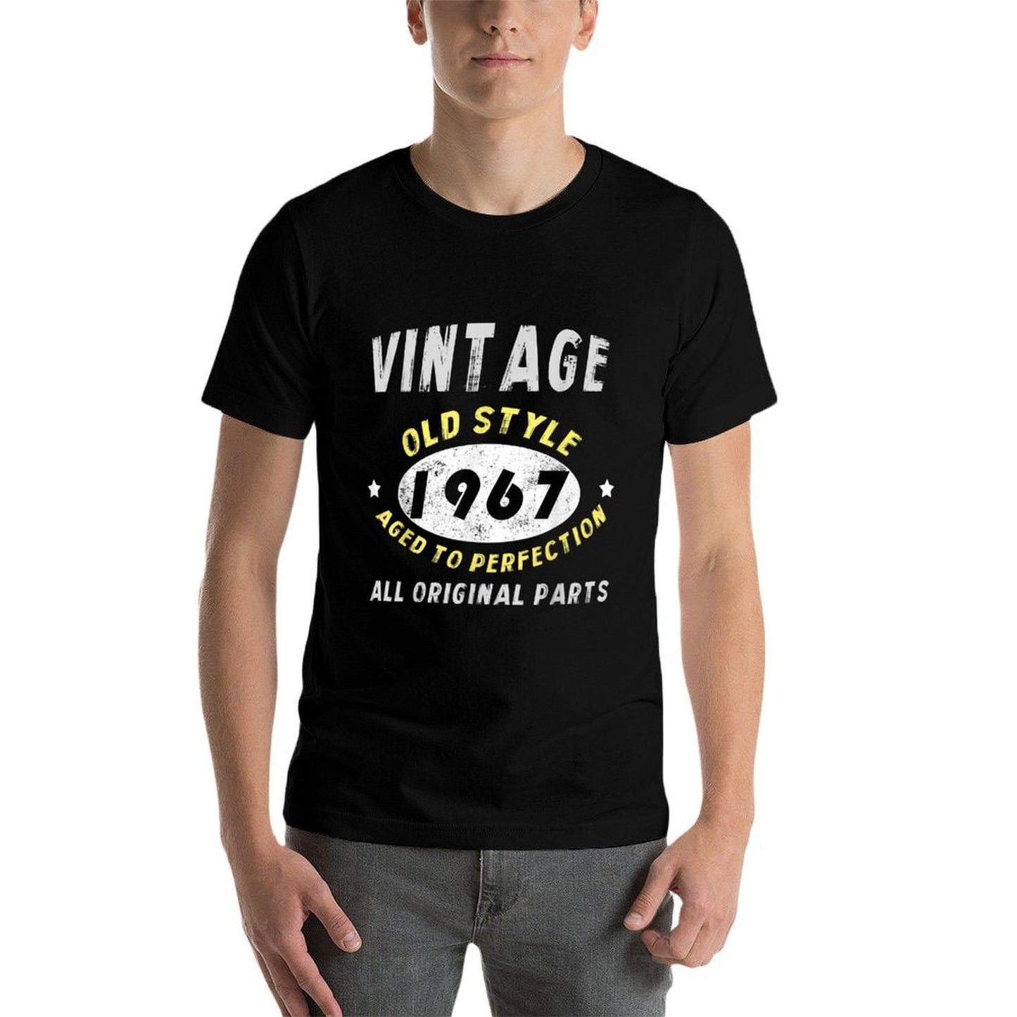 50th Birthday - Turning 50 Gift Idea 1967 50 Years Old  Rolled Sleeves T-Shirt