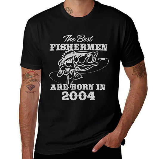 21 Year Old Fisherman Fishing 2004 21st Birthday  Stretchy T-Shirt
