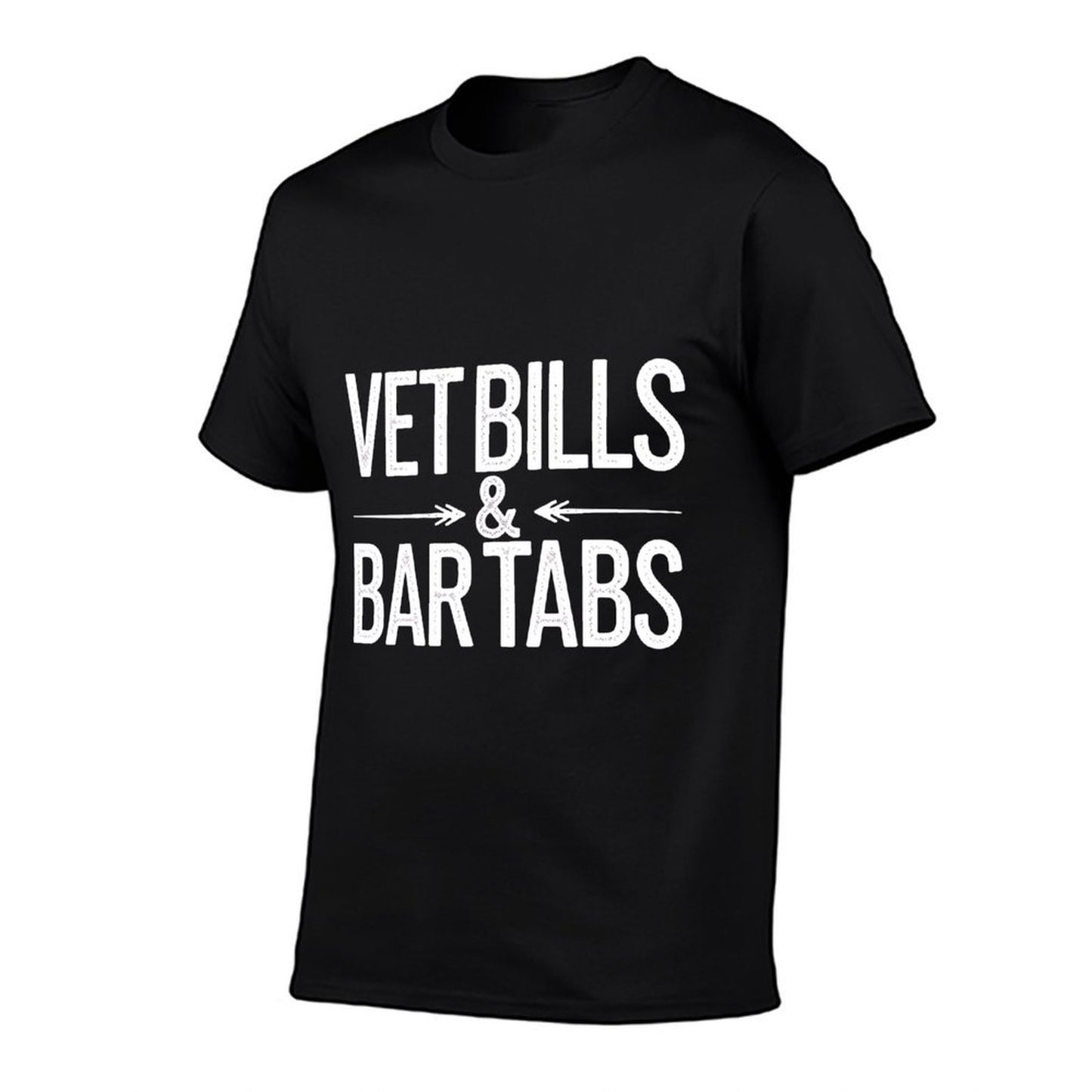 Vet Bills Bar Tabs Funny Pet Owner Gift  Wrinkle-resistant T-Shirt