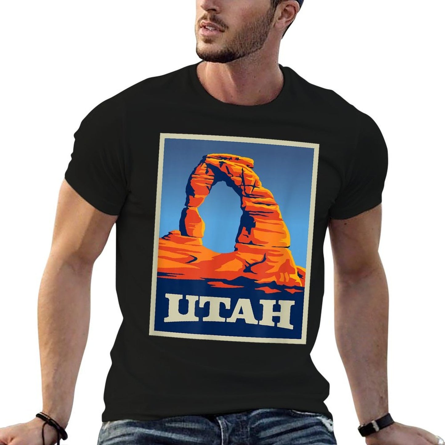 Utah Delicate Arch Landscape  Tagless Design T-Shirt