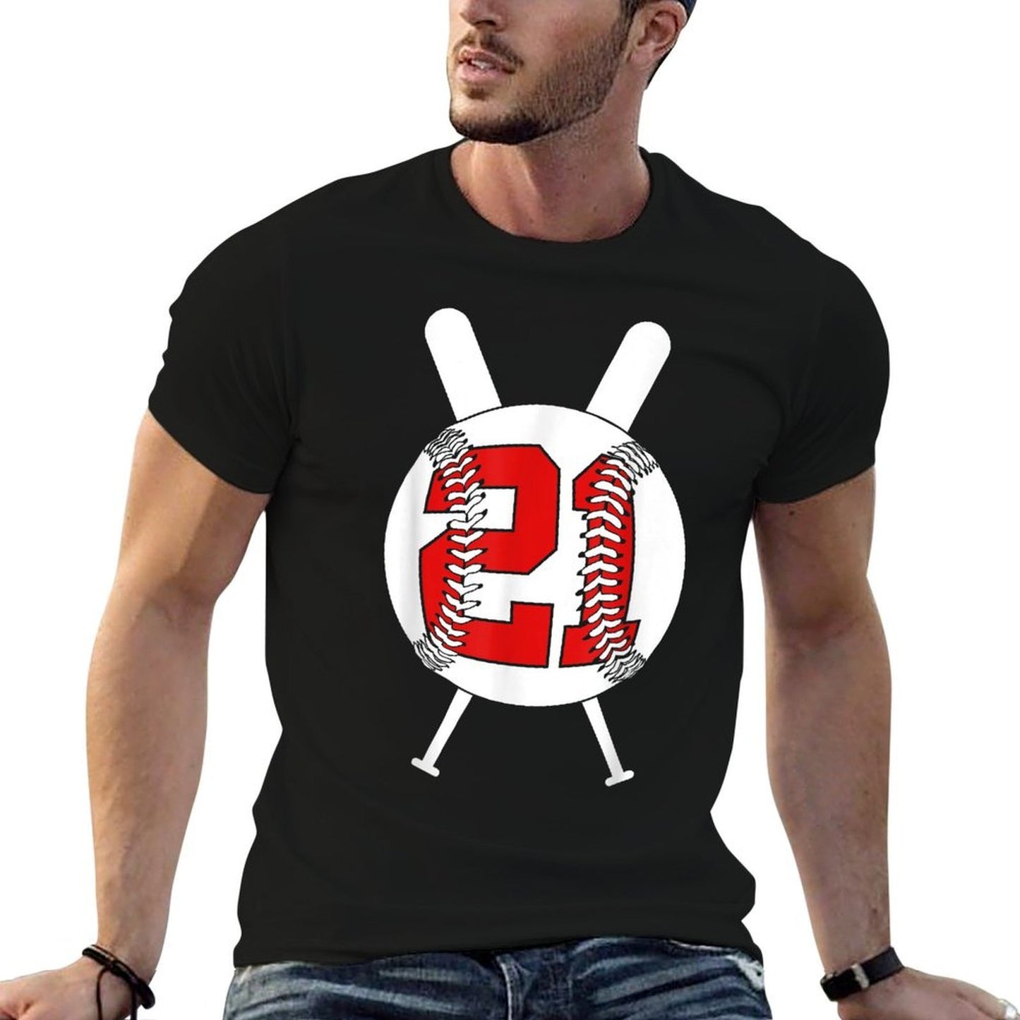 21 YEARS BASEBALL 21ST BIRTHDAY  Lightweight T-Shirt