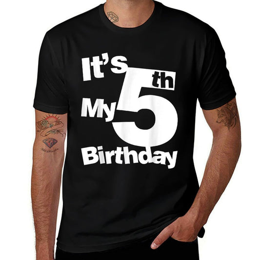 5th Birthday Its My 5th Birthday 5 Year Old Birthday  Durable T-Shirt