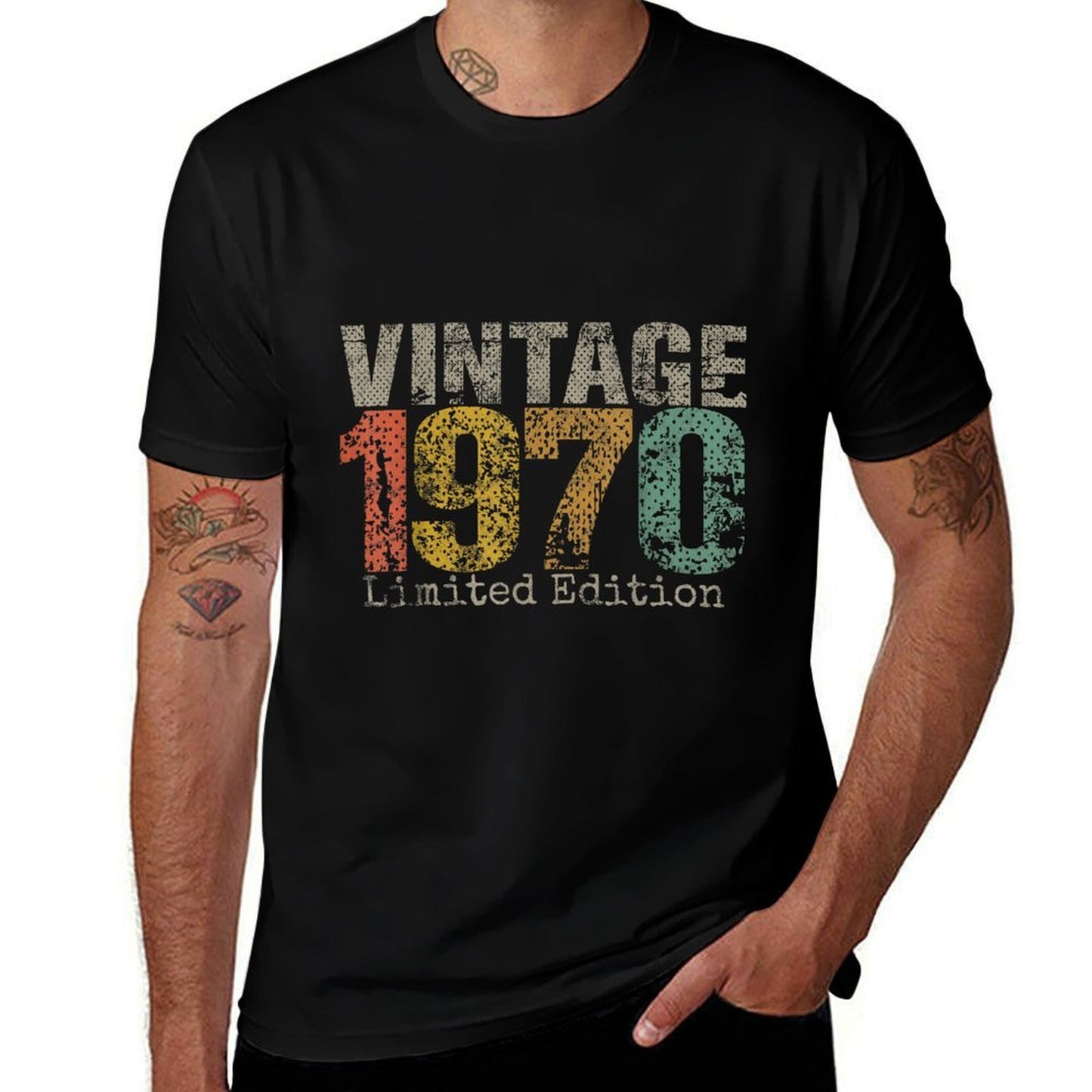 Vintage 1970 Limited Edition 55th Birthday Gifts 55 Year Old  Vintage-inspired T-Shirt