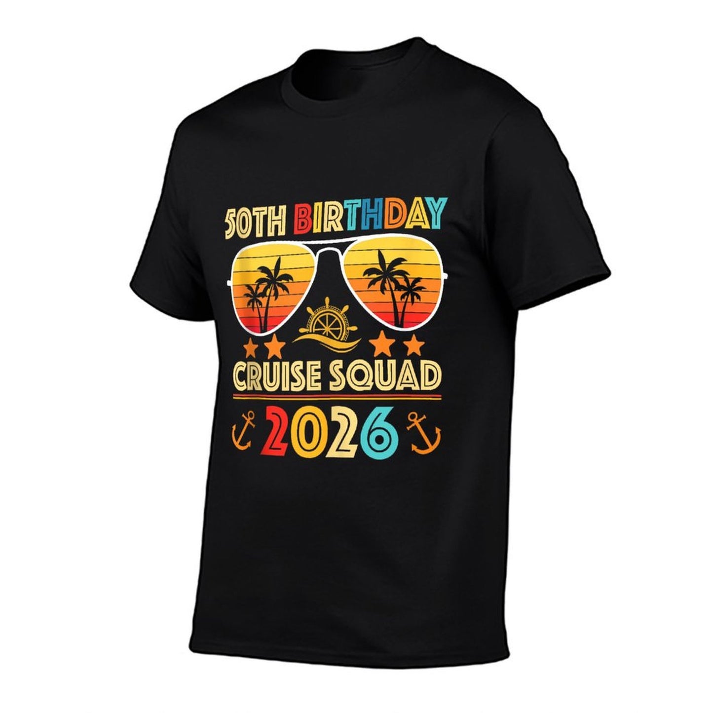50th Birthday Cruise Squad 2026 Matching Family Vacation  Odor-resistant T-Shirt