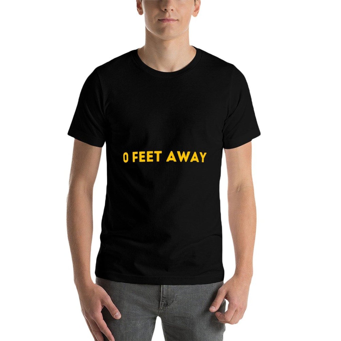0 Feet Away Subtle Version Funny Gay Cruising Men Gay Pride  Durable T-Shirt