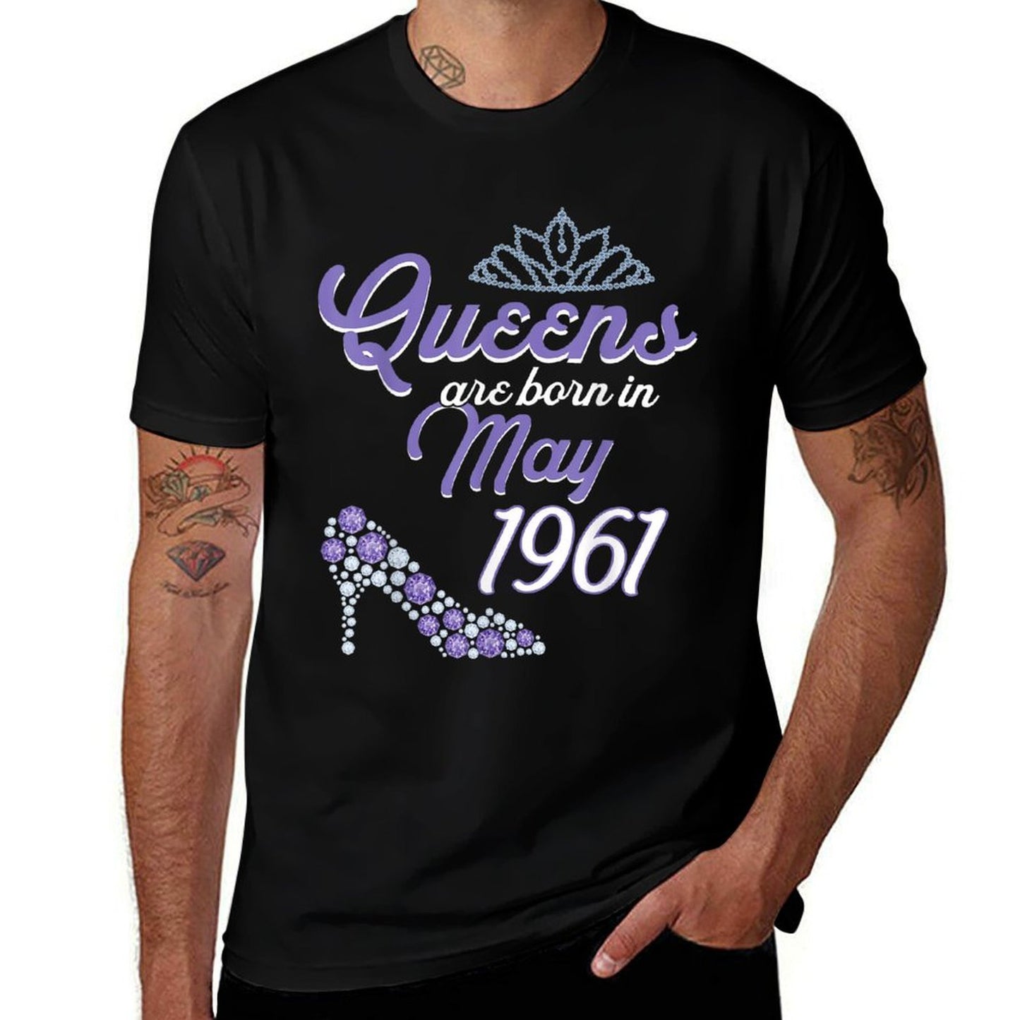 60 Years Old Bday May 1961 60Th Birthday Women  Vintage-inspired T-Shirt