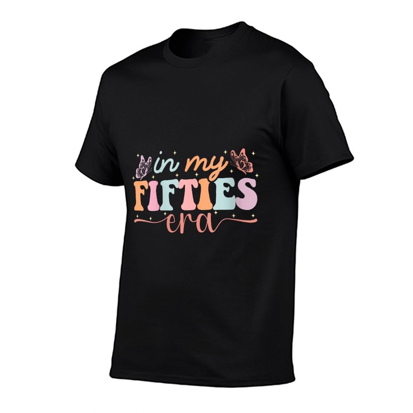 Womens In My Fifties Era 50th Retro Birthday For Women 50 Year Old  Oversized Silhouette T-Shirt