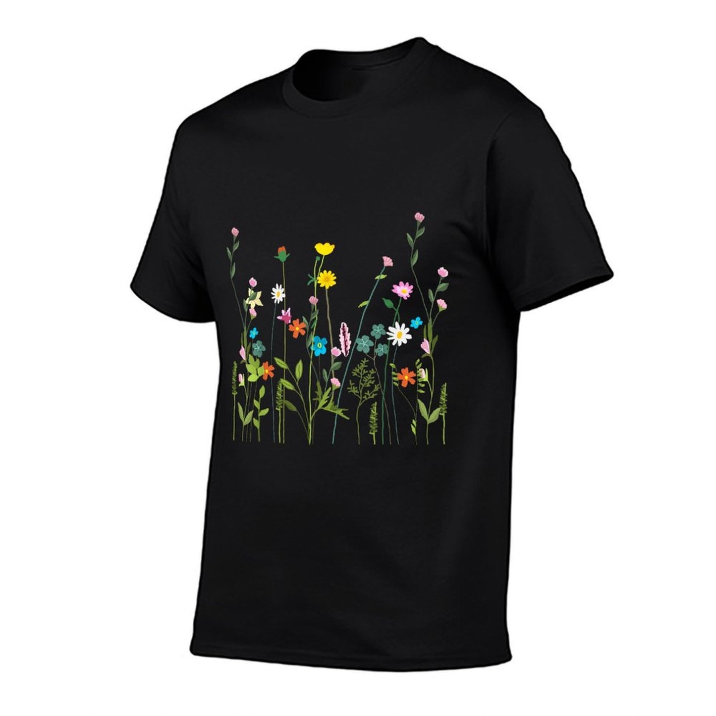 Women Wildflower Summer Flowers Blooming Floral Graphic  Trendy Pattern T-Shirt