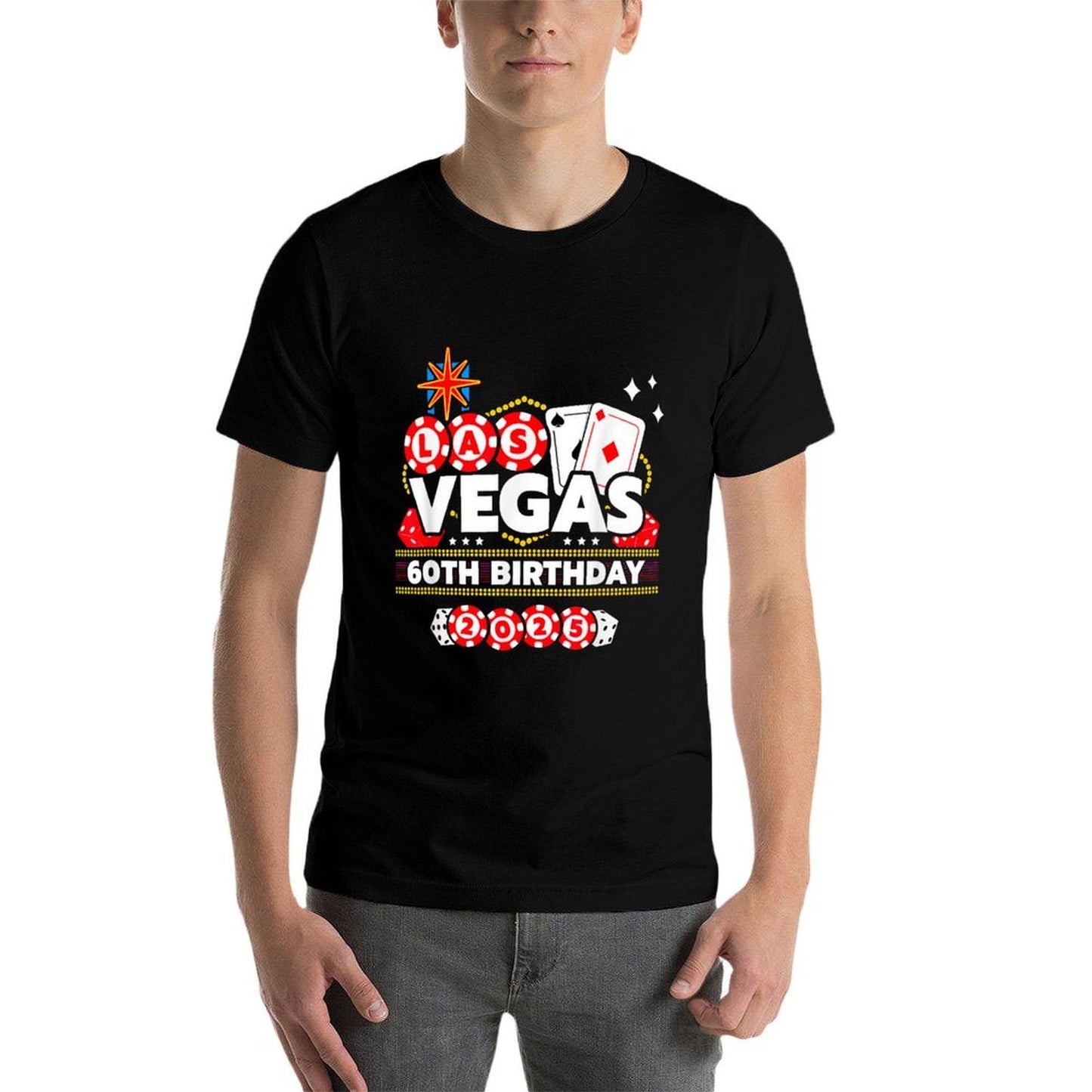 Vegas 60th Birthday - Vegas Birthday - Vegas Birthday 2025  Eco-friendly Material T-Shirt