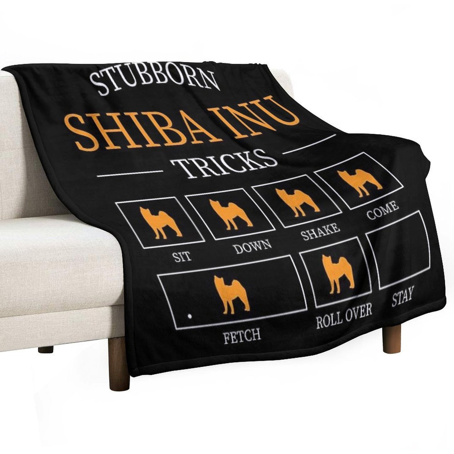 Shiba Inu, Gift, Shirt Wrinkle-free Throw Blanket