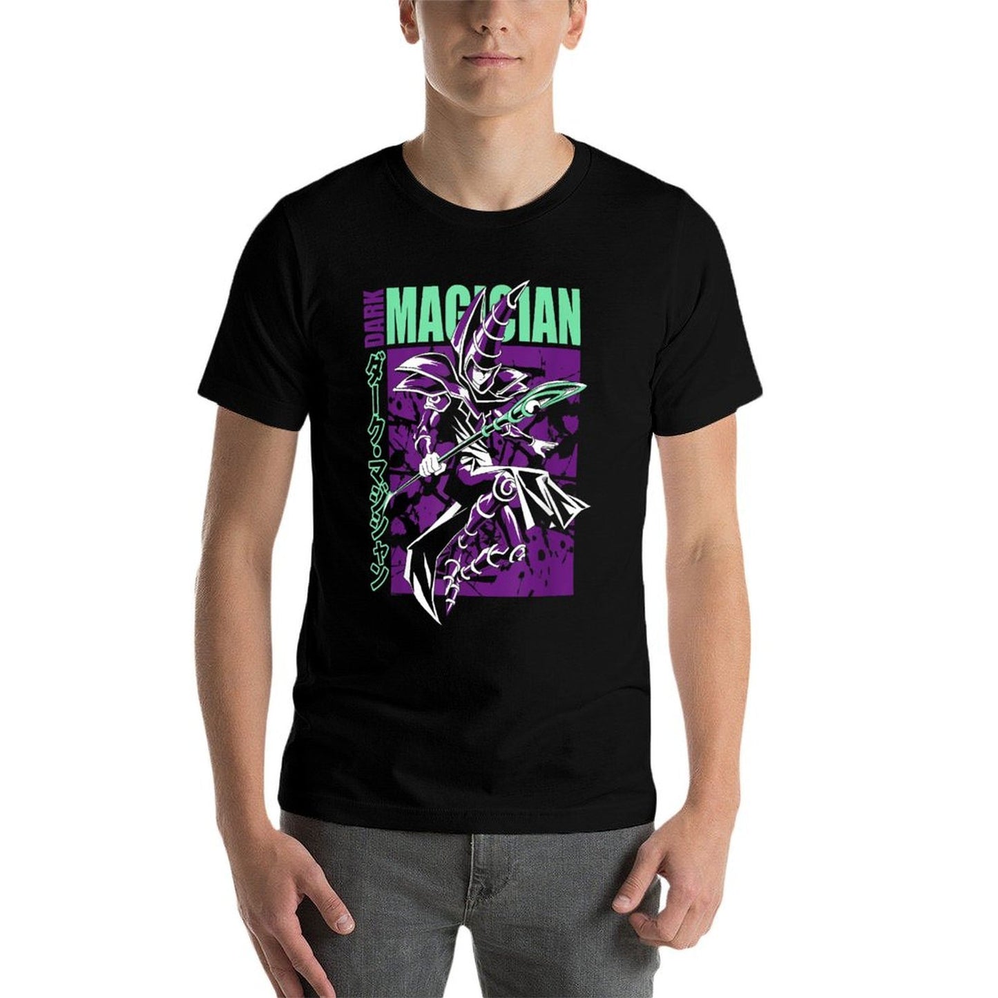 Yu-Gi-Oh! Duel Monsters Dark Magician Fight Pose Anime  Breathable T-Shirt