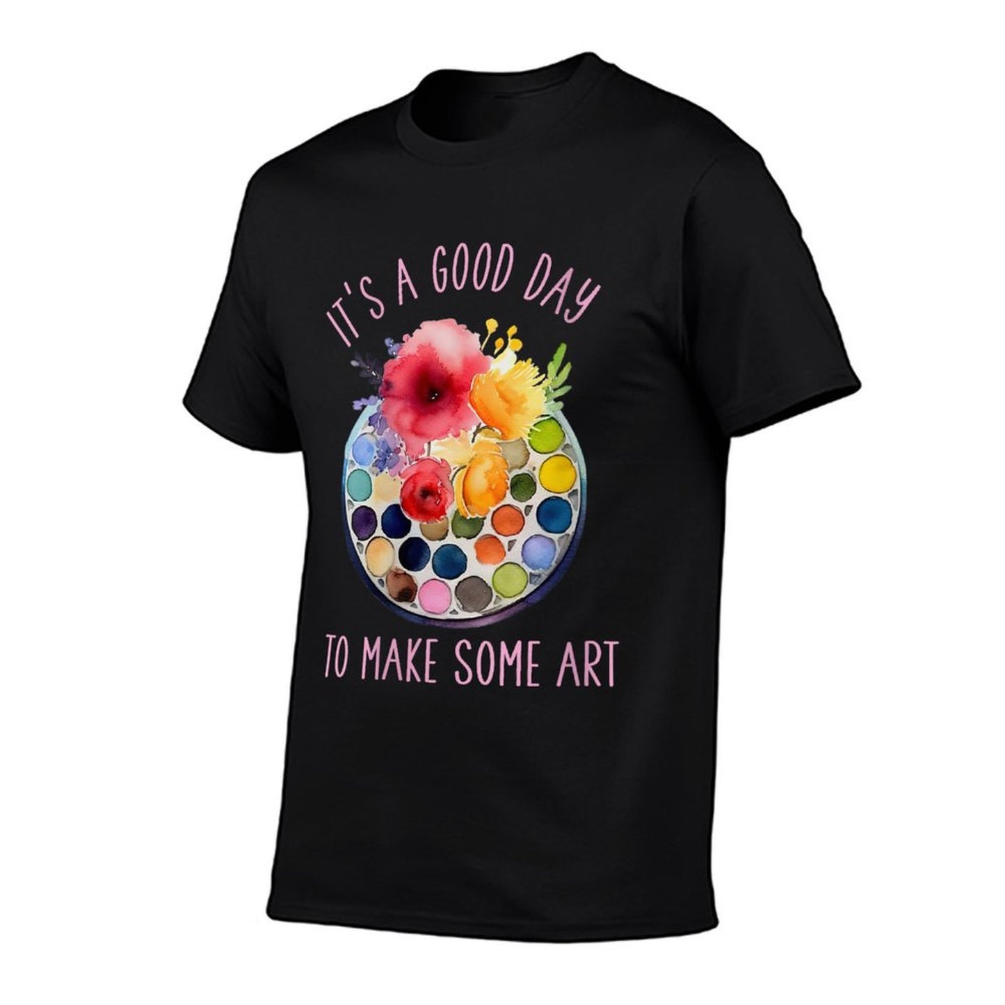 Womens Its A Good Day to Make Some Art Artist Art Teacher  Heathered Texture T-Shirt