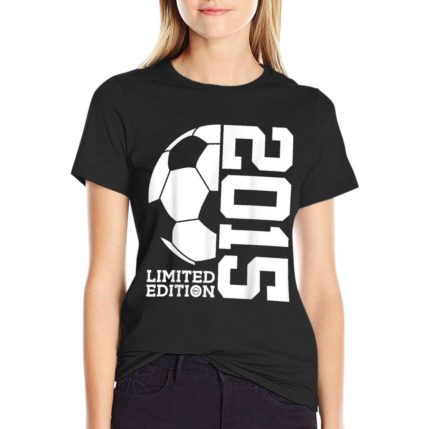 10th BIRTHDAY SOCCER LIMITED EDITION 2015  Ribbed Collar T-Shirt
