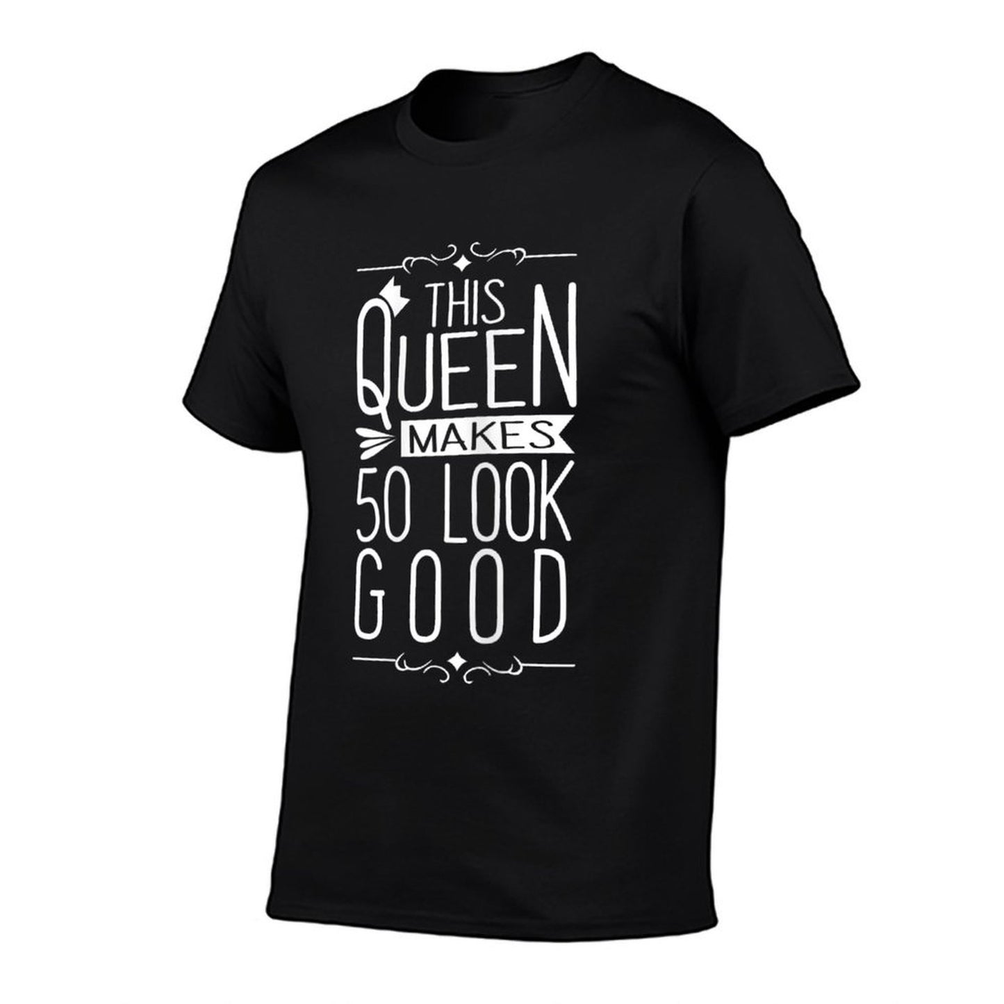 Womens 50th Birthday - This Queen Makes 50 Look Good  Trendy Pattern T-Shirt