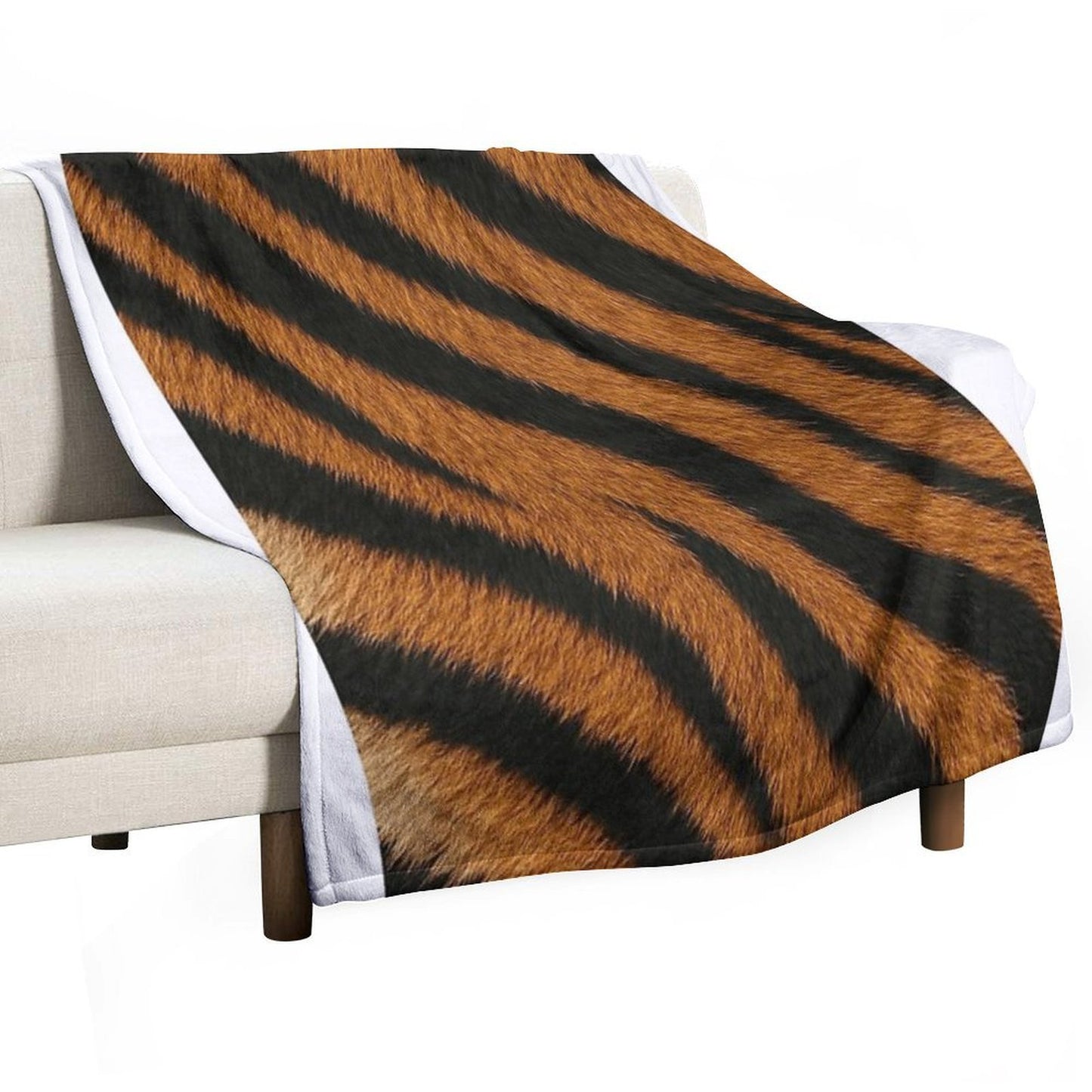 Tiger Skin Wrinkle-free Throw Blanket