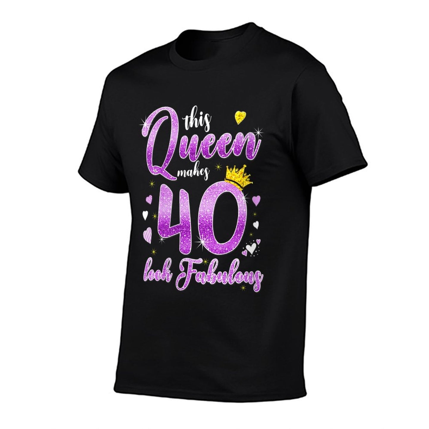 Womens This Queen Makes 40 Look Fabulous 40th Birthday Gift Women  Wrinkle-resistant T-Shirt
