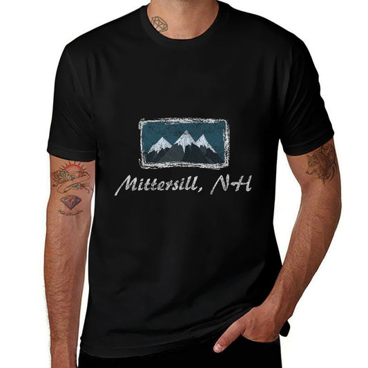 Vintage Mittersill New Hampshire Winter Skiing  Odor-resistant T-Shirt