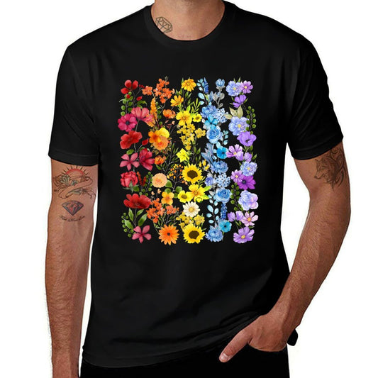 Wildflower LGBT Pride Month Flower Gay Queer Lesbian LGBTQ  Graphic-printed T-Shirt