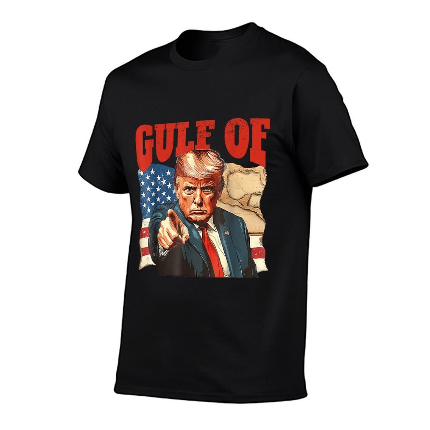 Welcome To America's Gulf, Funny Trump America's Gulf  Trendy Pattern T-Shirt
