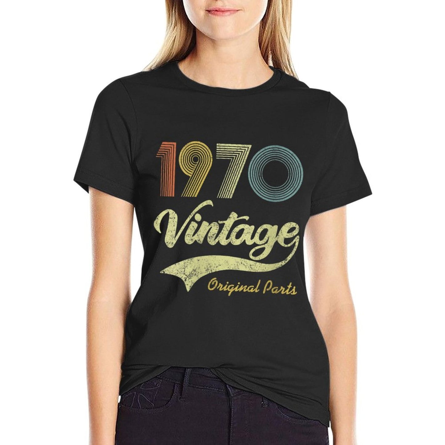 Womens 50 Years Old - Made in 1970 - Vintage 50th Birthday  Easy-care T-Shirt