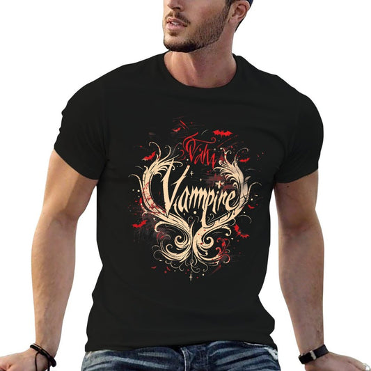 Vampire A Nocturnal Horror Waiting in The Twilight Shadows Premium  Trendy Pattern T-Shirt
