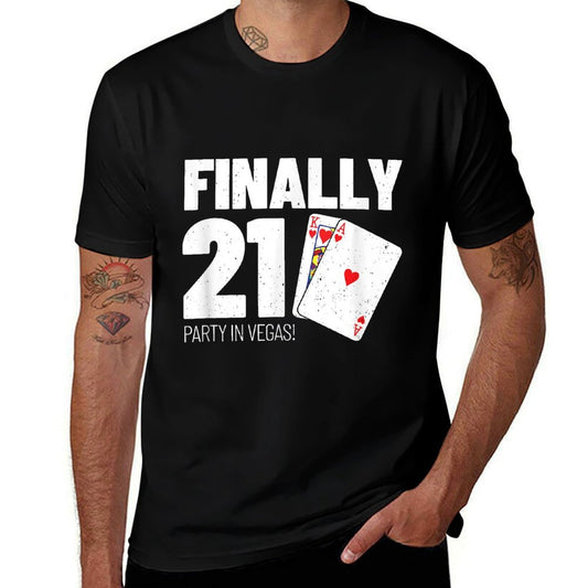 Vegas Birthday - Party in Las Vegas - Vegas 21st Birthday  Trendy Pattern T-Shirt